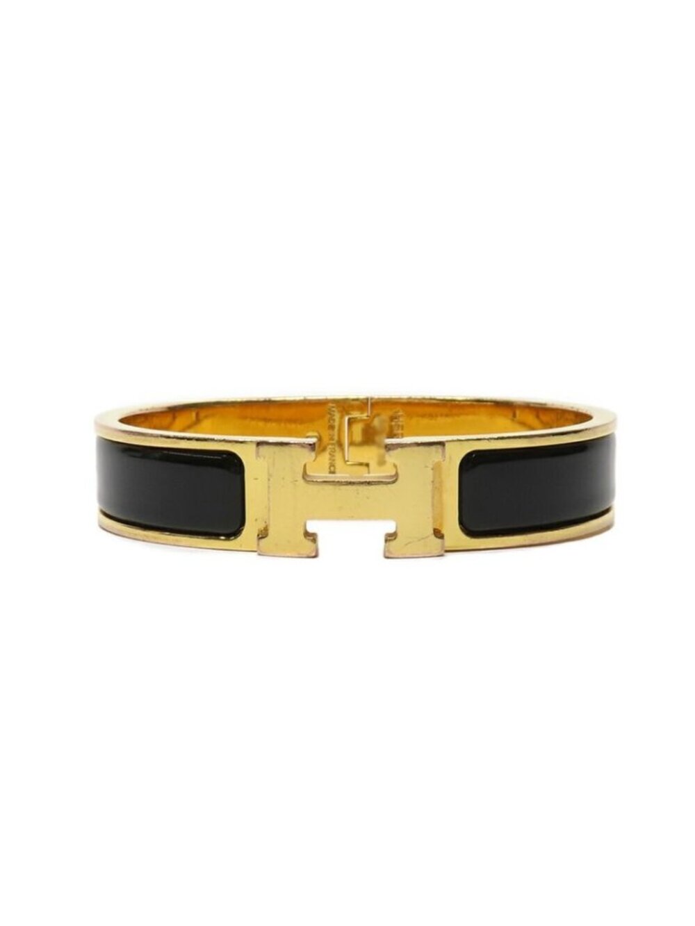 Hermes Clic Clac PM Black H Metal Bracelet